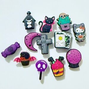 BOGO SALE NEW 12 Halloween Croc Charms Jibbit Shoe Charm Disney Croc Charms